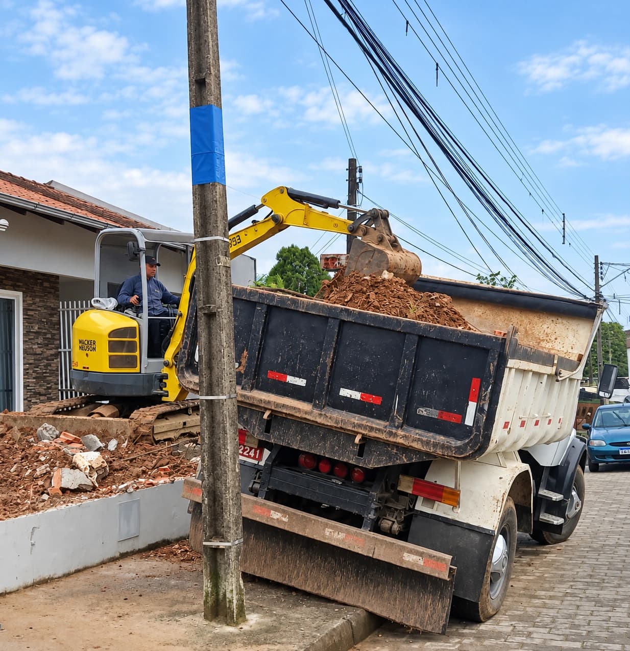 Escavação e remoção